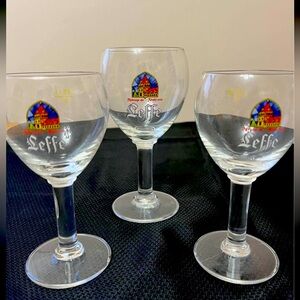 Leffe 2 Brand Beer tasters (4 oz) and 1 Beer Chalice (8 oz)